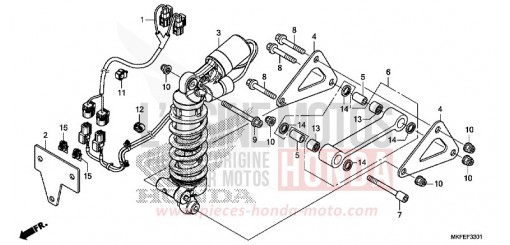 KISSEN, HINTEN (CBR1000S1) CBR1000S1K de 2019